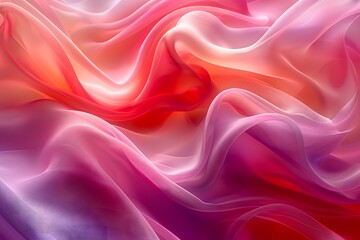 Obraz premium Ethereal Waves of Colorful Silk Fabric Flowing Gracefully