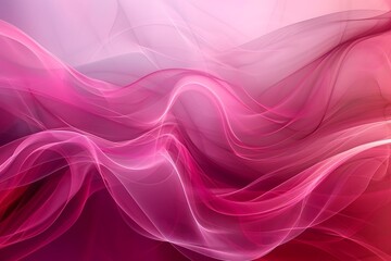Ethereal Waves of Pink and Purple Light