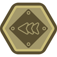 Fast Backrward Arrow Icon Design