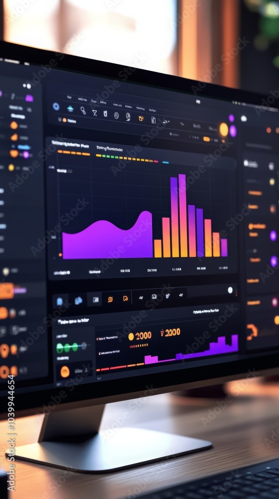 Poster social media engagement insights, detailed analytics view showcasing metrics and performance indicat