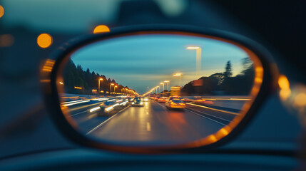Design a poster about an article with bread 3 tips about night driving glasses. Effective or just a commercial claim? realstic