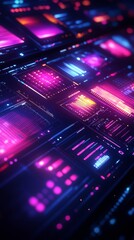 Obraz premium Vibrant Design Software Interface Showcasing Bold Graphics and Branding Elements in a Dynamic Digital Workspace