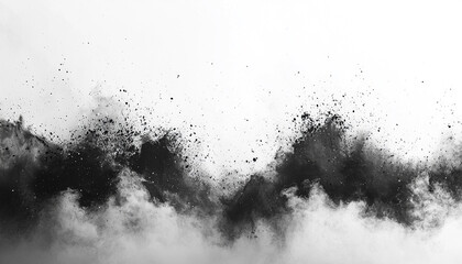 Winter snow splashing on old damaged wallpaper image generated by AI