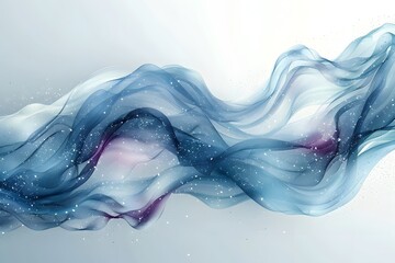 Fototapeta premium Ethereal Flow of Colorful Waves in Soft Tones