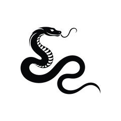 Fototapeta premium Chinese New Year Snake Vector Traditional Silhouette Design for Lunar New Year Celebrations