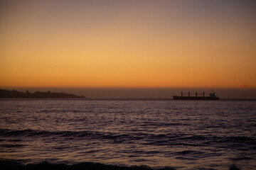 Obraz premium Sunset at vina del mar, valparaiso, Chile