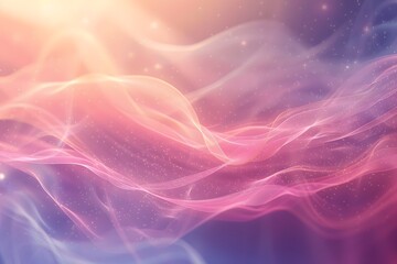 Obraz premium Ethereal Waves of Colorful Light and Soft Textures