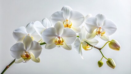 Elegant White Orchid Product Photography for Floral Arrangements and Decor