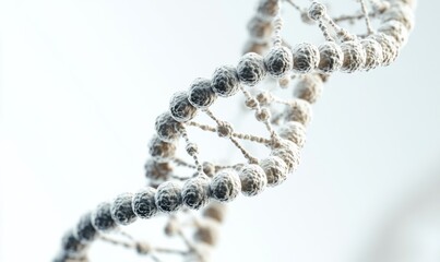 DNA structure isolated on white background