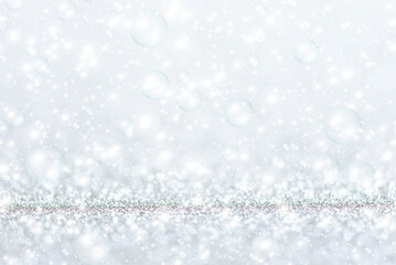 キラキラ光る抽象的な背景素材　クリスマス　雪