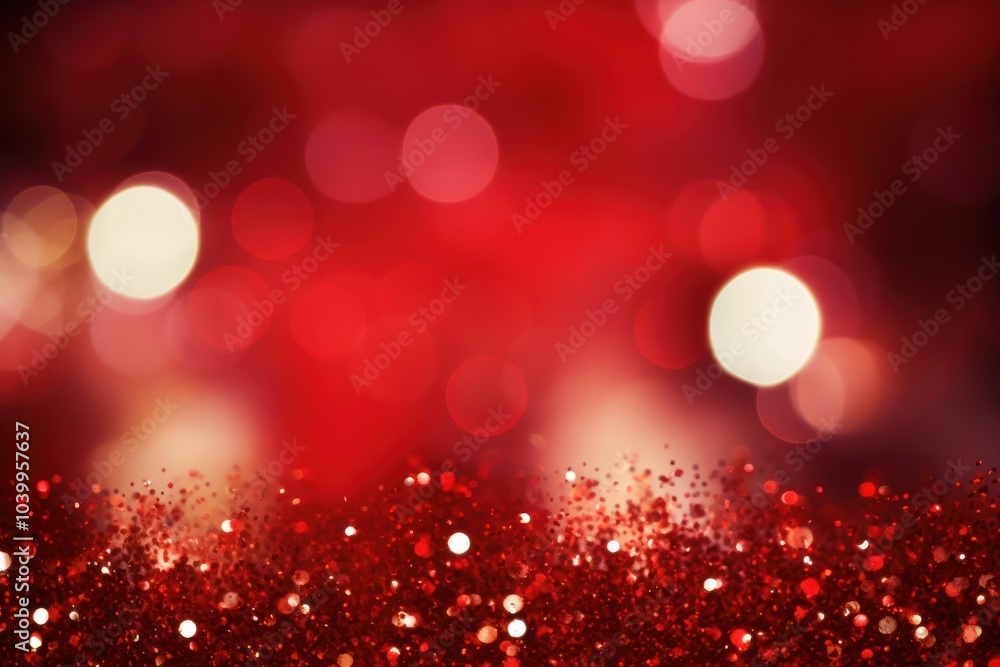 Poster Merry christmas red background glitter backgrounds light.