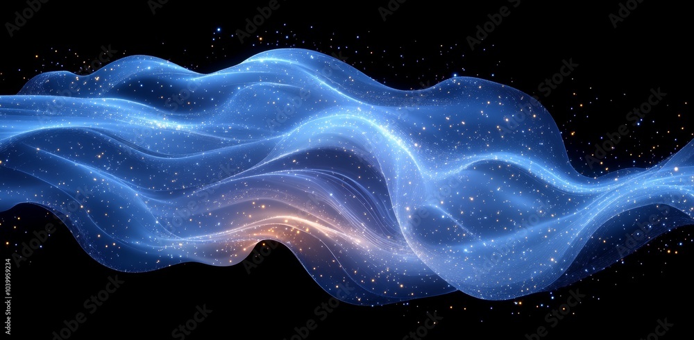 Poster data stream. global database and stock. bokeh effect with a bright, colorful background. big data an