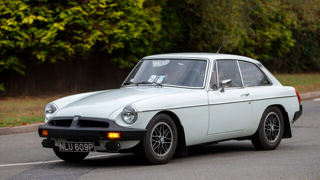  1976 white MGB GT classic car