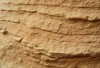 Fototapeta premium Closeup Of A Piece Of Sandstone With Layered Texture
