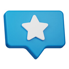 important chat 3d icon isolated on the white background