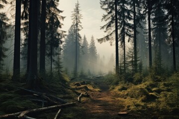 Fototapeta premium Wilderness outdoors forest nature.