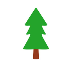 Christmas Pine Tree Illustration