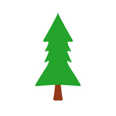 Christmas Pine Tree Illustration