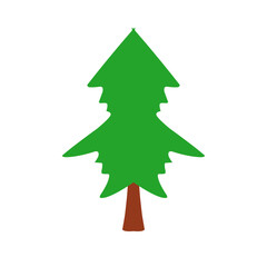 Christmas Pine Tree Illustration