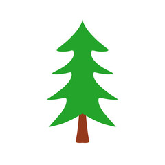 Christmas Pine Tree Illustration