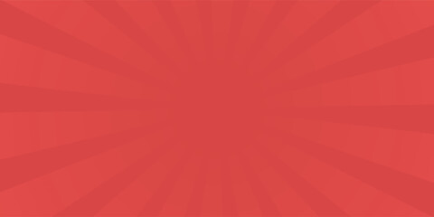 Obraz premium Red comic sunburst effect background with halftone. pop art comic-style vector background. Suitable for templates, sale banners, events, ads, web and pages