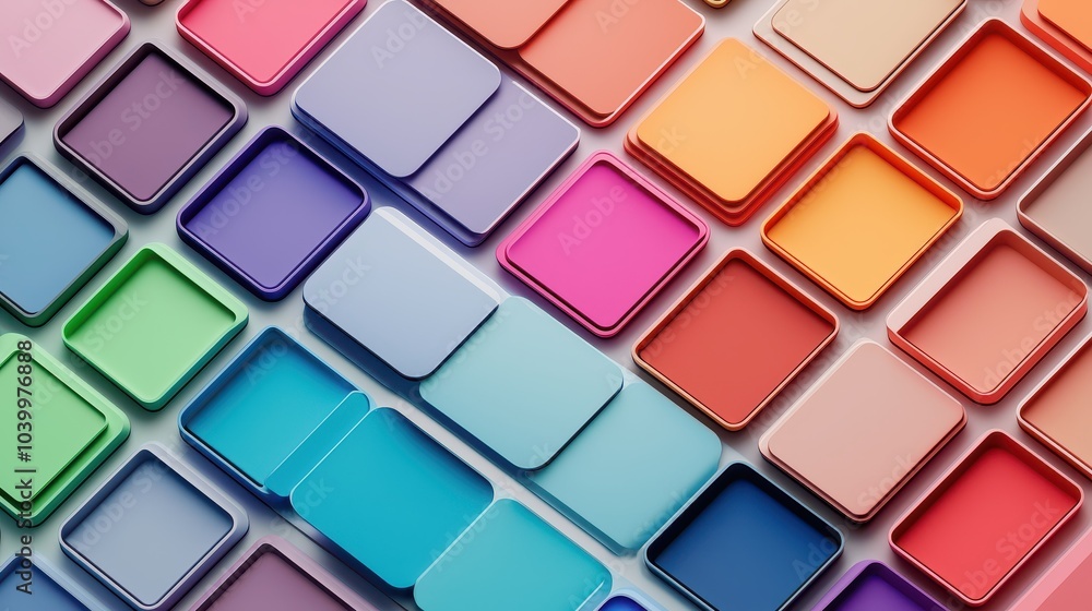 Poster ai-driven system classifying color schemes in website design, focusing on user interface elements
