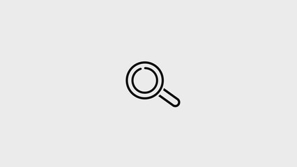 Magnify line icon. Simple outline style. Search, glass, loupe, detect, lens, pictogram, find, seek, find concept design