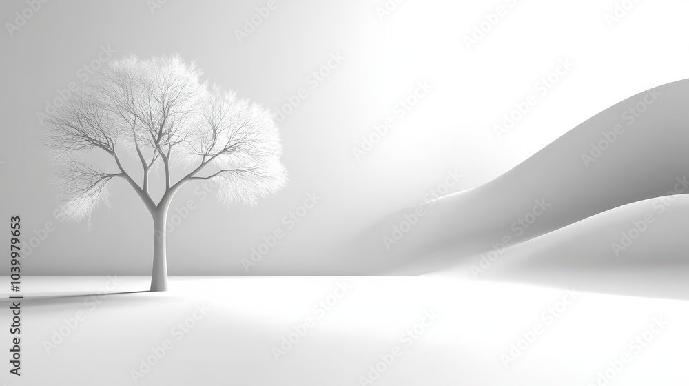 Poster clean and simple white background with minimal shadows, allowing for maximum focus on foreground ele