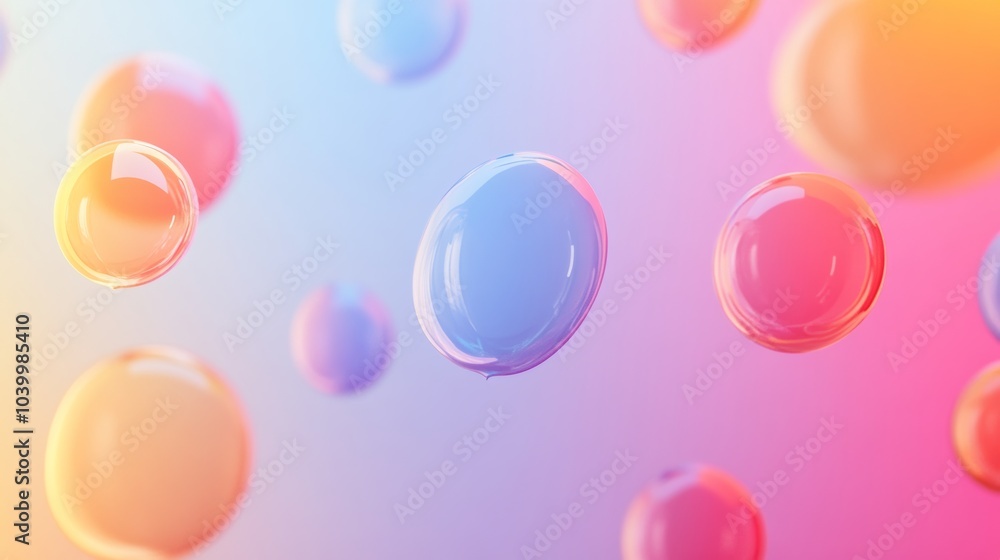 Poster 3d representation of a chat icon with multiple bubbles, symbolizing multi-user communication, isolat