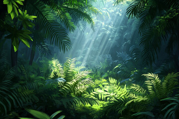 tropical forest in the jungle