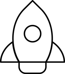 A small flat simple rocket