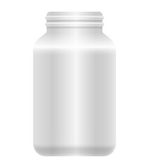 Glass jars. Vector clipart isolated on white background.