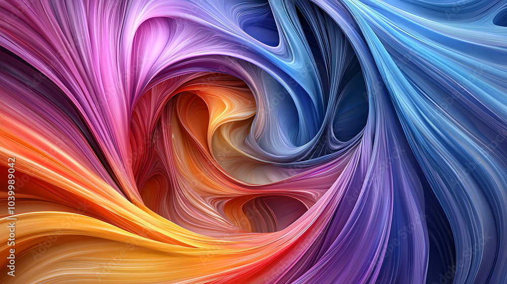 Leinwandbilder vibrant whirls of color an exploration of abstract aesthetics in dynamic swirls for artistic inspira