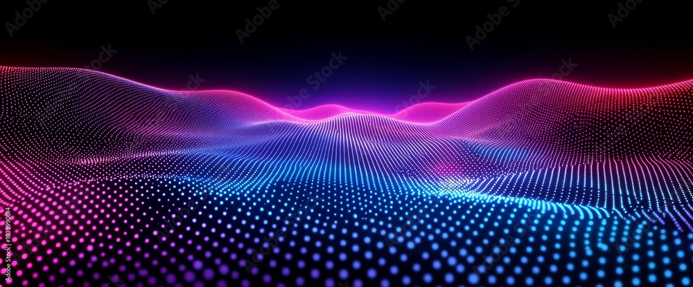 Poster modern tv pattern background with square noise effect. purple abstract pixel texture bg video screen