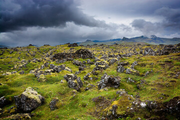 Gufusk&aacute;lar late medieval fishing station on the northern side of the western tip of Sn&aelig;fellsnes peninsula in the West of Iceland