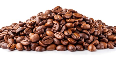 Fototapeta premium coffee beans on white background
