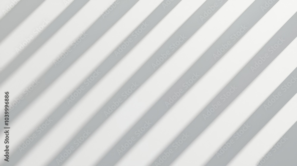 Poster a close-up of a textured surface displaying alternating diagonal stripes in soft gray and white.