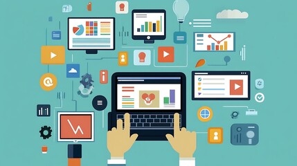 Modern Business Data and Analysis Visualization