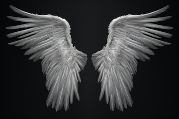 Wings flying angel bird.