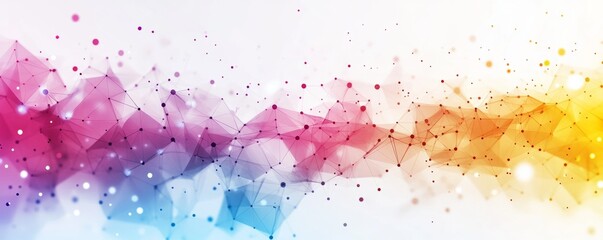Obraz premium A colorful, abstract design with blue, red, and yellow colors