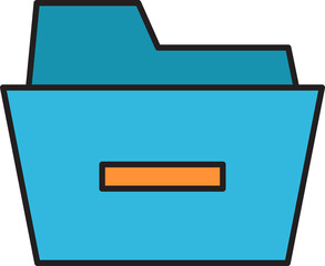 Folder and Minus Icon
