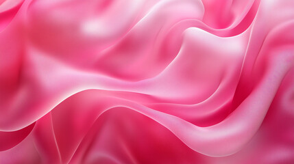Fototapeta premium Soft pink satin fabric draping gracefully to create elegant waves in natural lighting