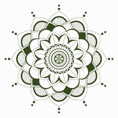 Decorative mandala design with  colours