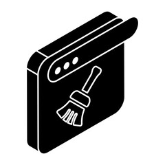 Modern design icon of web cleaning