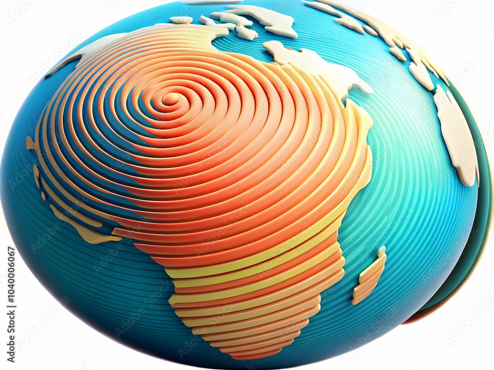 Poster digital fingerprint globe concept photo stock - unique identities in global data network, plain back