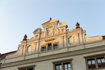 A captivating view of stunning architectural design that showcases intricate details, patterns, and perfect symmetry