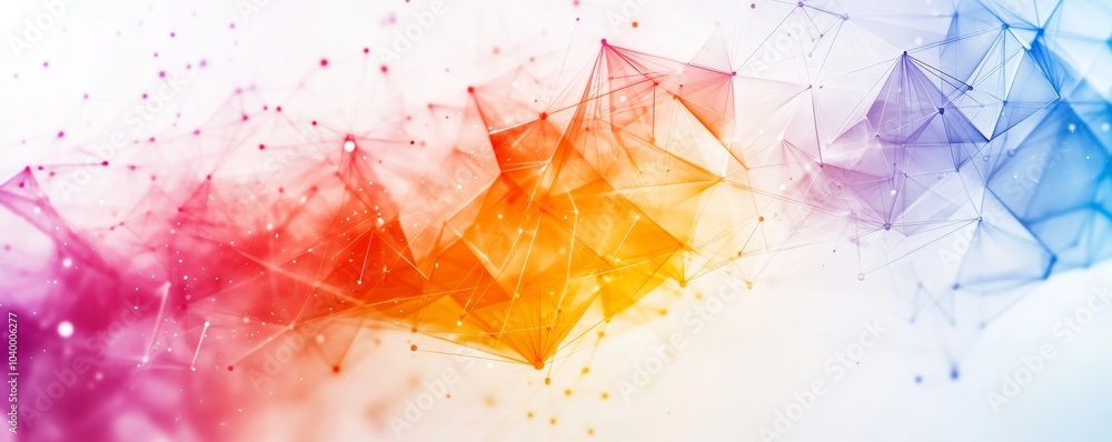 Poster a colorful abstract background with a lot of lines and dots