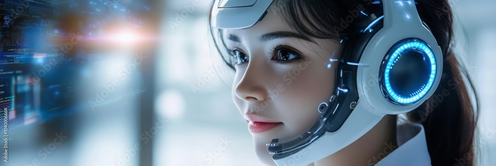 Poster marketer engaging customers through chatbots, improving service efficiency, enhancing user experienc
