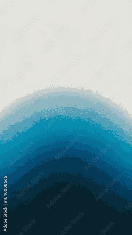 Poster abstract blue gradient. a calming abstract image with a gradient of blue shades, symbolizing depth, 