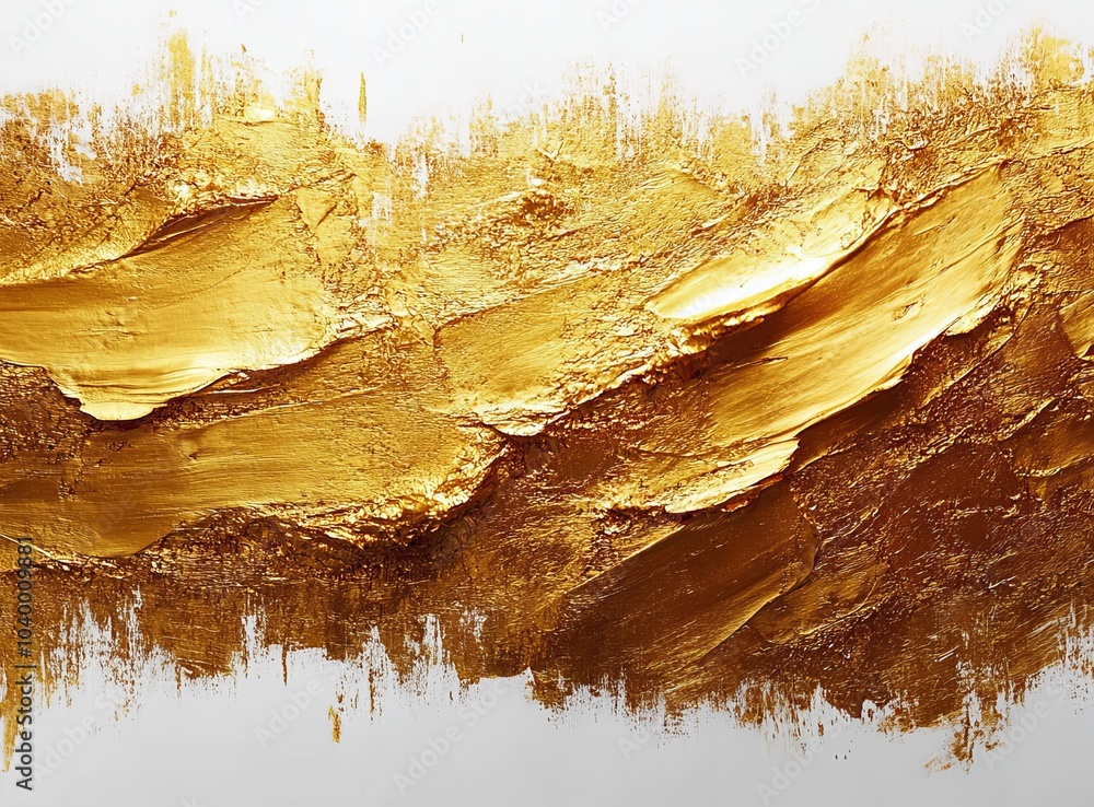Poster make a background for your project with this collection of golden paint strokes